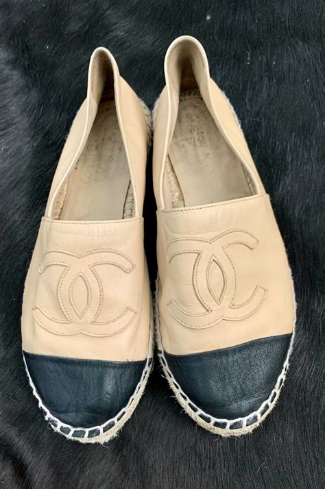 precio alpargatas chanel|authentic chanel espadrilles for sale.